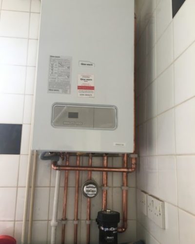 Glow Worm boiler installation