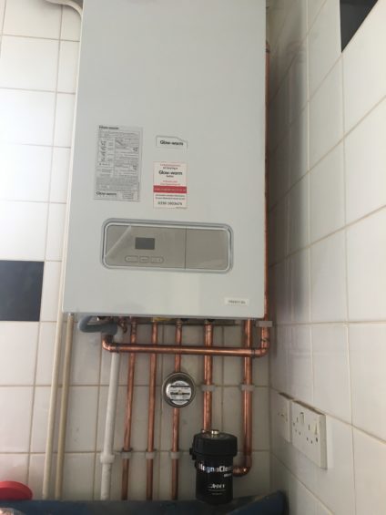 Glow Worm boiler installation