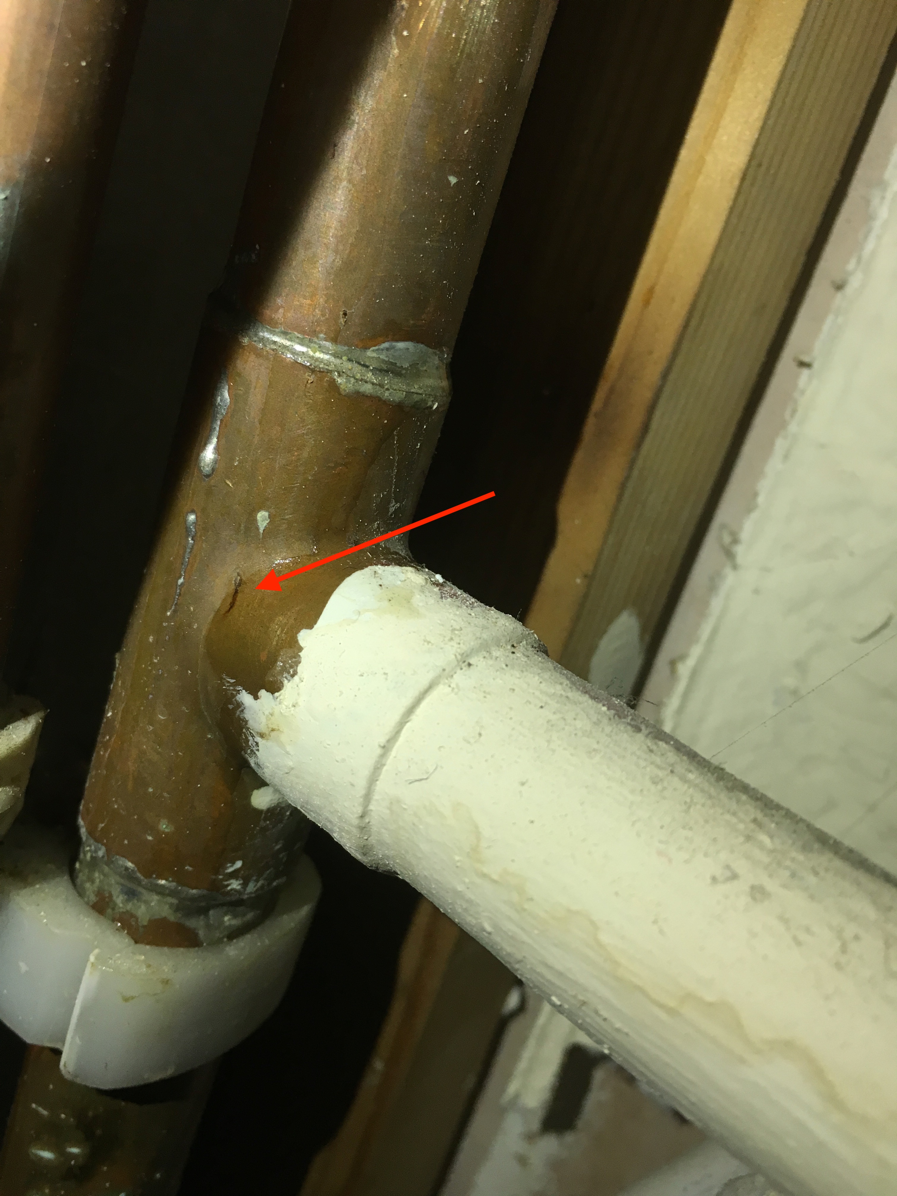 Emergency call out - Leaking heating pipe