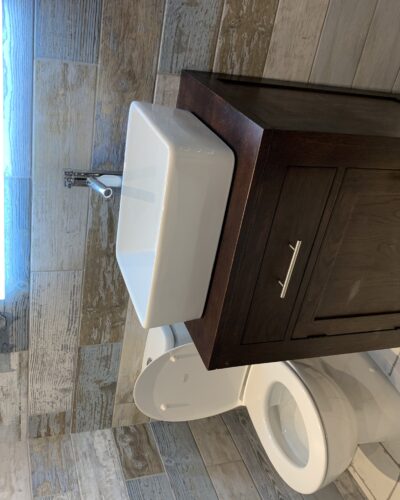 Vanity unit with counter top basin